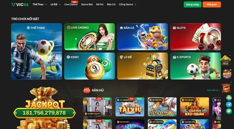 Giới thiệu sản phẩm giải trí chính tại Vic88 Giới thiệu sản phẩm giải trí chính tại Vic88